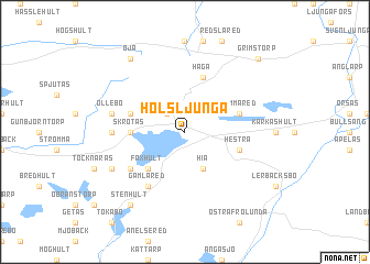 map of Holsljunga