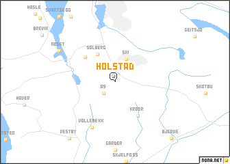 map of Holstad