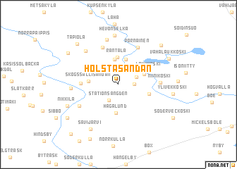 map of Holstasändan