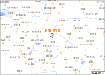 map of Holsta