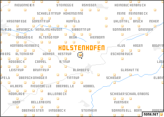 map of Holstenhöfen