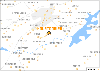 map of Holston View