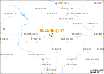 map of Holsworthy