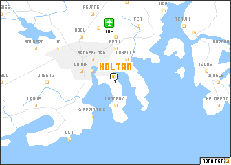 map of Holtan