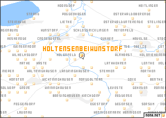 map of Holtensen bei Wunstorf