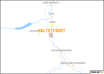 map of Holtet Court