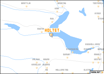 map of Holtet