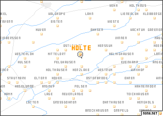 map of Holte