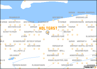 map of Holtgast