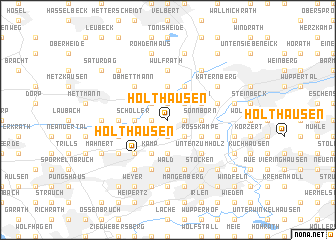 map of Holthausen