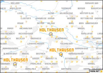 map of Holthausen