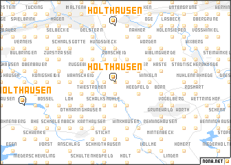 map of Holthausen