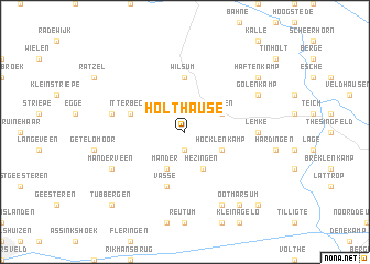 map of Holthause