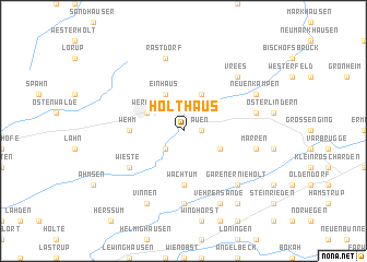 map of Holthaus