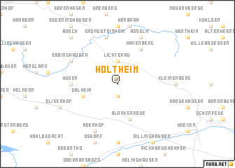 map of Holtheim