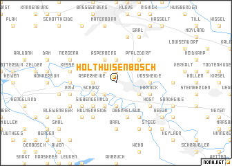 map of Holthuisenbosch