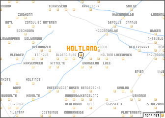 map of Holtland