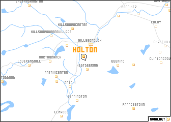 map of Holton