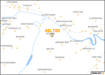 map of Holton