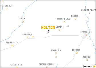 map of Holton