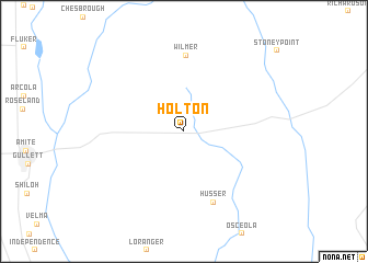 map of Holton
