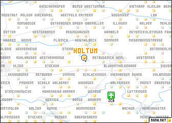 map of Holtum