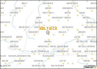 map of Holtwick