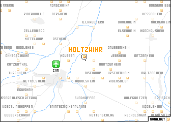 map of Holtzwihr