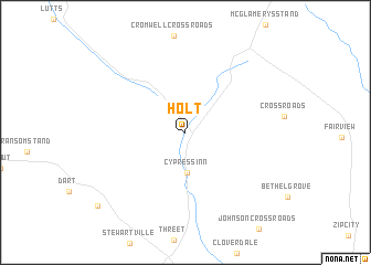 map of Holt