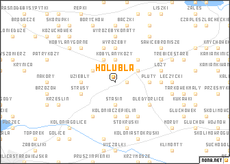 map of Hołubla