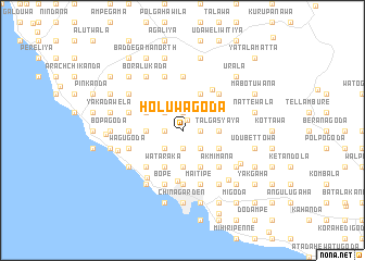 map of Holuwagoda
