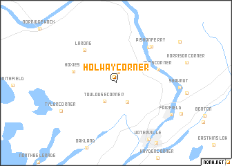 map of Holway Corner