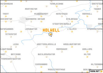 map of Holwell