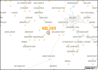 map of Holxen