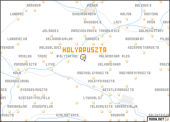 map of Hólyapuszta