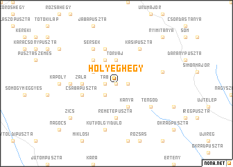 map of Hőlyeghegy