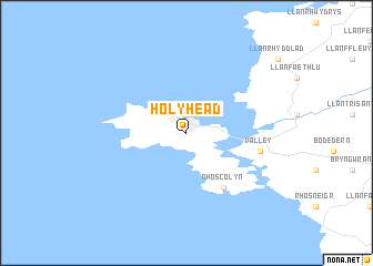 map of Holyhead