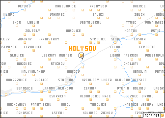 map of Holýšov