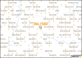 map of Holýšov