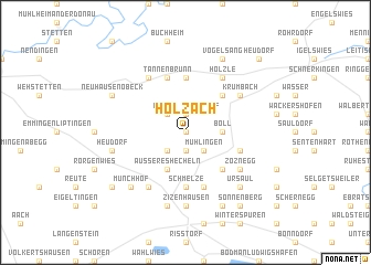 map of Holzach