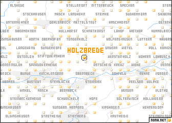 map of Holzbrede