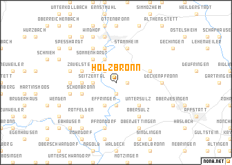 map of Holzbronn