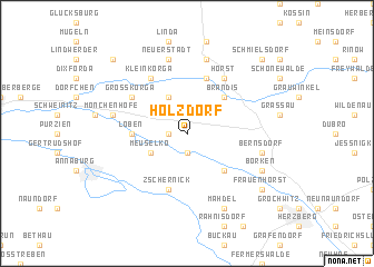 map of Holzdorf