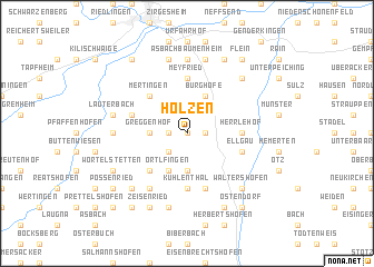 map of Holzen