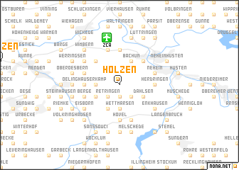 map of Holzen