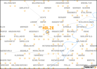 map of Holze