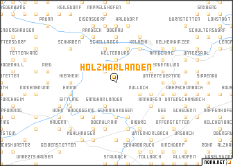 map of Holzharlanden