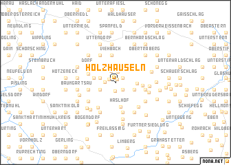 map of Holzhäuseln