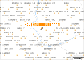 map of Holzhausen Über Aar