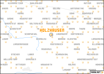 map of Holzhausen